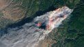 Una foto distribuida por la NASA el 17 de noviembre de 2018 muestra una imagen adquirida por Operational Land Imager en Landsat 8 del Camp Fire, unos 140 km al norte de Sacramento, California. Una foto distribuida por la NASA el 17 de noviembre de 2018 muestra una imagen adquirida por Operational Land Imager en Landsat 8 del Camp Fire, unos 140 km al norte de Sacramento, California.