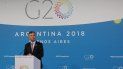 El presidente argentino, Mauricio Macri, habla durante la rueda de prensa de clausura de la cumbre de líderes del G20 en Buenos Aires. El presidente argentino, Mauricio Macri, habla durante la rueda de prensa de clausura de la cumbre de líderes del G20 en Buenos Aires.