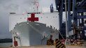 El buque hospital estadounidense USNS Comfort El buque hospital estadounidense USNS Comfort