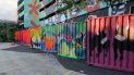 Los siete contenedores en los que se realiza el Microteatro Miami presentan un diseño exterior firmado por el artista argentino Sebastián Boesmi. Los siete contenedores en los que se realiza el Microteatro Miami presentan un diseño exterior firmado por el artista argentino Sebastián Boesmi.