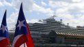 Imagen de archivo de un crucero en el Puerto de San Juan, en Puerto Rico. Imagen de archivo de un crucero en el Puerto de San Juan, en Puerto Rico.
