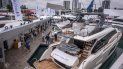 Vista parcial del Miami Yacht Show previo a la apertura de su edición número 31 en el downtown de Miami. Vista parcial del Miami Yacht Show previo a la apertura de su edición número 31 en el downtown de Miami.