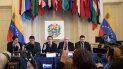 Representantes del presidente encargado de Venezuela Juan Guaidó participan en la Conferencia Mundial de la Crisis Humanitaria en Venezuela en la sede de la OEA, en Washington. Representantes del presidente encargado de Venezuela Juan Guaidó participan en la Conferencia Mundial de la Crisis Humanitaria en Venezuela en la sede de la OEA, en Washington.