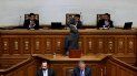 Vista parcial de una sesión del Parlamento de Venezuela, encabezada por su presidente, Juan Guaidó. Vista parcial de una sesión del Parlamento de Venezuela, encabezada por su presidente, Juan Guaidó.