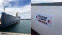 Fotos publicadas por el presidente encargado de Venezuela, Juan Guaidó, en su cuenta de Twitter, sobre el barco con ayuda humanitaria que zarpó este miércoles desde San Juan, Puerto Rico. Fotos publicadas por el presidente encargado de Venezuela, Juan Guaidó, en su cuenta de Twitter, sobre el barco con ayuda humanitaria que zarpó este miércoles desde San Juan, Puerto Rico.