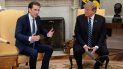 El presidente Donald J. Trump se reúne con el canciller federal de la República de Austria, Sebastian Kurz en la Oficina Oval de la Casa Blanca, en Washington. El presidente Donald J. Trump se reúne con el canciller federal de la República de Austria, Sebastian Kurz en la Oficina Oval de la Casa Blanca, en Washington.