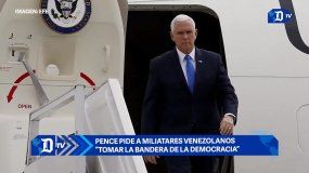 Pence pide a militares venezolanos tomar la bandera de la democracia