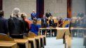El primer ministro holandés, Mark Rutte (fondo dcha), y el ministro holandés de Justicia, Ferdinand Grapperhaus (fondo izda), ofrecen un discurso durante un acto en conmemoración de las víctimas de los tiroteos de Christchurch (Nueva Zelanda), y de Utrecht (Holanda), este martes en La Haya (Holanda). El primer ministro holandés, Mark Rutte (fondo dcha), y el ministro holandés de Justicia, Ferdinand Grapperhaus (fondo izda), ofrecen un discurso durante un acto en conmemoración de las víctimas de los tiroteos de Christchurch (Nueva Zelanda), y de Utrecht (Holanda), este martes en La Haya (Holanda).