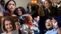 Alexandria Ocasio-Cortez (i-arriba), Kamala Harris (d-arriba), Nancy Pelosi (d-abajo), Ilhan Omar (c-abajo), Stacey Abrams (d-abajo). Alexandria Ocasio-Cortez (i-arriba), Kamala Harris (d-arriba), Nancy Pelosi (d-abajo), Ilhan Omar (c-abajo), Stacey Abrams (d-abajo).