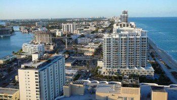 Vista de la ciudad de Miami Beach. 