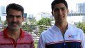 José Carlos y el piloto de Formula 2 Juan Manuel Correa durante una visita a Miami. José Carlos y el piloto de Formula 2 Juan Manuel Correa durante una visita a Miami.