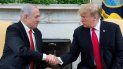 El presidente Donald Trump (der.), saluda al primer ministro israelí, Benjamin Netanyahu, este lunes 25 de marzo de 2019 en la Casa Blanca, en Washington. El presidente Donald Trump (der.), saluda al primer ministro israelí, Benjamin Netanyahu, este lunes 25 de marzo de 2019 en la Casa Blanca, en Washington.