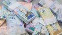 Detalle de billetes del bolívar, la moneda venezolana, de diferente denominación. Detalle de billetes del bolívar, la moneda venezolana, de diferente denominación.