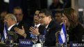 Juan Orlando Hernández (cen.), presidente de Honduras, impulsa una agenda de cooperación para asistir a los venezolanos que se han visto obligados a huir de la crisis que sacude a la Venezuela de Nicolás Maduro. Juan Orlando Hernández (cen.), presidente de Honduras, impulsa una agenda de cooperación para asistir a los venezolanos que se han visto obligados a huir de la crisis que sacude a la Venezuela de Nicolás Maduro.