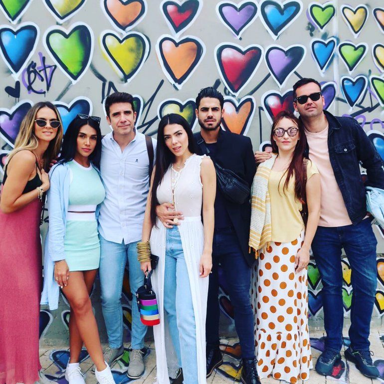El grupo que viaj&oacute; a Israel. De izq. a der., Karen 