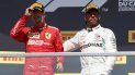 Vettel (izquieda), de 31 años, que es tercero en el Mundial, con cien puntos, 62 menos que Hamilton líder del campeonato. Vettel (izquieda), de 31 años, que es tercero en el Mundial, con cien puntos, 62 menos que Hamilton líder del campeonato.