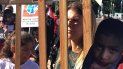 Líderes de sindicatos educativos de Estados Unidos y México se manifiestan ante la sede europea de la ONU en Ginebra. Líderes de sindicatos educativos de Estados Unidos y México se manifiestan ante la sede europea de la ONU en Ginebra.