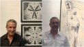 El fotógrafo Ali Miranda y el pintor Yovani Bauta junto a sus obras. El fotógrafo Ali Miranda y el pintor Yovani Bauta junto a sus obras.