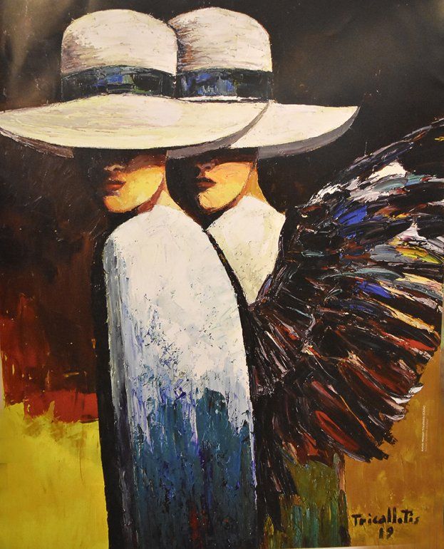 Afiche de la 34ta edici&oacute;n del Festival Internacional de Teatro Hispano de Miami, del pintor chileno Manuel Tricallotis.