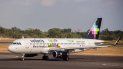 Fotografía cedida por la aerolínea Volaris que muestra uno de sus aviones. Fotografía cedida por la aerolínea Volaris que muestra uno de sus aviones.