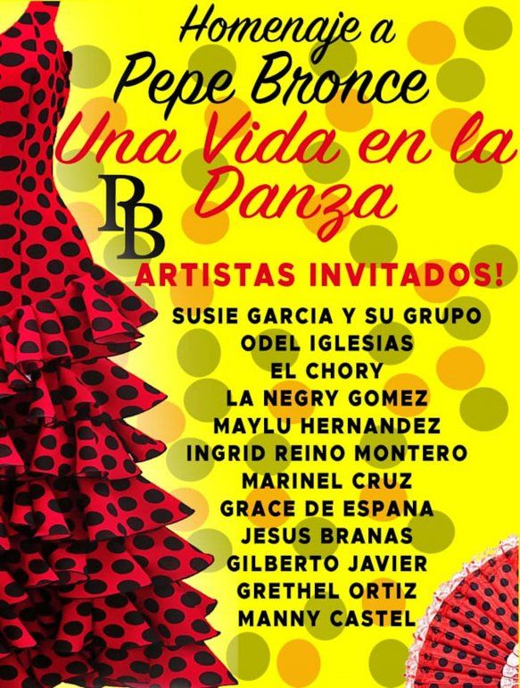 Cartel del espect&aacute;culo en homenaje a Pepe Bronce. 