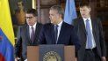 El presidente de Colombia, Iván Duque, al centro. El presidente de Colombia, Iván Duque, al centro.