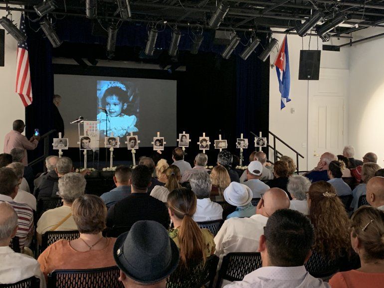 Aspecto del acto de conmemoración de los 25 años del trágico desenlace del remolcador 13 de Marzo.
