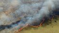 Foto distribuida por la Secretaría de Ecología y Medio Ambiente de México (SEMA) en el estado de Quintana Roo de un incendio en la reserva natural de Sian Kaan en la península de Yucatán, el domingo 14 de julio de 2019. Foto distribuida por la Secretaría de Ecología y Medio Ambiente de México (SEMA) en el estado de Quintana Roo de un incendio en la reserva natural de Sian Kaan en la península de Yucatán, el domingo 14 de julio de 2019.