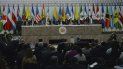 Representantes de los países miembros de la Organización de Estados Americanos asisten a una sesión de la 49 Asamblea General de la OEA en Medellín, Colombia, el jueves 27 de junio de 2019 Representantes de los países miembros de la Organización de Estados Americanos asisten a una sesión de la 49 Asamblea General de la OEA en Medellín, Colombia, el jueves 27 de junio de 2019