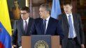 El presidente de Colombia, Iván Duque, declaraba a la prensa en Bogotá. El presidente de Colombia, Iván Duque, declaraba a la prensa en Bogotá.