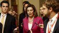 La presidenta de la Cámara de Representantes, Nancy Pelosi, habla a los medios en el Capitolio, en Washington, el 16 de julio del 2019. La presidenta de la Cámara de Representantes, Nancy Pelosi, habla a los medios en el Capitolio, en Washington, el 16 de julio del 2019.