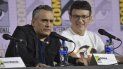 Los cineastas Joe Russo y Anthony Russo durante una conferencia en la convención Comic-Con International. Los cineastas Joe Russo y Anthony Russo durante una conferencia en la convención Comic-Con International.