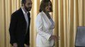 Nancy Pelosi, presidenta de la Cámara de Representantes de Estados Unidos, camina junto al presidente salvadoreño Nayib Bukele en San Salvador, El Salvador, el viernes 9 de agosto de 2019. Nancy Pelosi, presidenta de la Cámara de Representantes de Estados Unidos, camina junto al presidente salvadoreño Nayib Bukele en San Salvador, El Salvador, el viernes 9 de agosto de 2019.