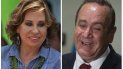 En esta combinación de imágenes de archivo aparecen los candidatos a la presidencia de Guatemala Sandra Torres, en Villanueva, Guatemala, el 14 de junio de 14, y su rival, Alejandro Giammattei, en la Ciudad de Guatemala, el 13 de junio de 2019. En esta combinación de imágenes de archivo aparecen los candidatos a la presidencia de Guatemala Sandra Torres, en Villanueva, Guatemala, el 14 de junio de 14, y su rival, Alejandro Giammattei, en la Ciudad de Guatemala, el 13 de junio de 2019.