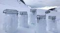 En esta foto sin fecha proporcionada por el Centro Helmholtz para Investigaciones de Osos Polares y Vida Marina, del Instituto Alfred Wegener, se ven muestras de nieve de Tschuggen, Suiza, listas para ser llevadas a Davos. En esta foto sin fecha proporcionada por el Centro Helmholtz para Investigaciones de Osos Polares y Vida Marina, del Instituto Alfred Wegener, se ven muestras de nieve de Tschuggen, Suiza, listas para ser llevadas a Davos.