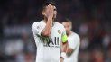 El defensor brasileño Thiago Silva, del PSG, lamenta la derrota de 2-1 al final del partido ante Rennes por la liga francesa, el domingo 18 de agosto de 2019, en Rennes. El defensor brasileño Thiago Silva, del PSG, lamenta la derrota de 2-1 al final del partido ante Rennes por la liga francesa, el domingo 18 de agosto de 2019, en Rennes.