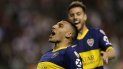 Ramon Ábila, de Boca Juniors, celebra su tanto al Liga Deportiva Universitaria de Ecuador en el partido de ida por los cuartos de final de la Copa Libertadores, el miércoles 21 de agosto de 2019, en Quito Ramon Ábila, de Boca Juniors, celebra su tanto al Liga Deportiva Universitaria de Ecuador en el partido de ida por los cuartos de final de la Copa Libertadores, el miércoles 21 de agosto de 2019, en Quito