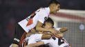 Los jugadores del equipo argentino River Plate celebran el primer gol de la escuadra, marcado por Ignacio Fernández, durante el partido de ida contra Cerro Porteño de Paraguay en los cuartos de final de la Copa Libertadores, en Buenos Aires, el jueves 22 de agosto de 2019 Los jugadores del equipo argentino River Plate celebran el primer gol de la escuadra, marcado por Ignacio Fernández, durante el partido de ida contra Cerro Porteño de Paraguay en los cuartos de final de la Copa Libertadores, en Buenos Aires, el jueves 22 de agosto de 2019