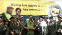 Los exguerrilleros FARC Iván Márquez, El Paisa y Jesús Santrich reaparecieron el 29 de agosto de 2019 en un video en el que anuncian que retomarán las armas. Los exguerrilleros FARC Iván Márquez, El Paisa y Jesús Santrich reaparecieron el 29 de agosto de 2019 en un video en el que anuncian que retomarán las armas.
