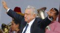 El presidente de México Andrés Manuel López Obrador celebraba el primer aniversario de su elección, en la plaza del Zócalo en la Ciudad de México. El presidente de México Andrés Manuel López Obrador celebraba el primer aniversario de su elección, en la plaza del Zócalo en la Ciudad de México.