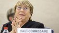 La Alta Comisionada de Naciones Unidas para los Derechos Humanos, Michelle Bachelet, asiste a la apertura de la 42da sesión del Consejo de Derechos Humanos en la sede europea de Naciones Unidas, en Ginebra, Suieza, el lunes 9 de septiembre de 2019. La Alta Comisionada de Naciones Unidas para los Derechos Humanos, Michelle Bachelet, asiste a la apertura de la 42da sesión del Consejo de Derechos Humanos en la sede europea de Naciones Unidas, en Ginebra, Suieza, el lunes 9 de septiembre de 2019.