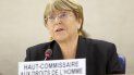 La Alta Comisionada de las Naciones Unidas para los Derechos Humanos, Michelle Bachelet, asiste a la apertura de la 42ª sesión del Consejo de Derechos Humanos en la sede europea de las Naciones Unidas en Ginebra, Suiza, el lunes 9 de septiembre de 2019. La Alta Comisionada de las Naciones Unidas para los Derechos Humanos, Michelle Bachelet, asiste a la apertura de la 42ª sesión del Consejo de Derechos Humanos en la sede europea de las Naciones Unidas en Ginebra, Suiza, el lunes 9 de septiembre de 2019.