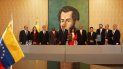 Firma del acuerdo entre el régimen de Nicolás Maduro y personas que aseguran ser de la oposición. Firma del acuerdo entre el régimen de Nicolás Maduro y personas que aseguran ser de la oposición.