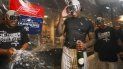El cubano Aroldis Chapman, cerrador de los Yanquis de Nueva York, festeja tras el encuentro ante los Angelinos de Los Ángeles, en que su equipo aseguró el banderín de la División Este de la Liga Americana, el jueves 19 de septiembre de 2019 El cubano Aroldis Chapman, cerrador de los Yanquis de Nueva York, festeja tras el encuentro ante los Angelinos de Los Ángeles, en que su equipo aseguró el banderín de la División Este de la Liga Americana, el jueves 19 de septiembre de 2019
