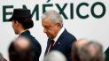 Fotografía del 1 de septiembre de 2019 del presidente mexicano Andrés Manuel López Obrador poco antes de ofrecer su primer informe de gobierno en el Palacio Nacional, en la Ciudad de México. Fotografía del 1 de septiembre de 2019 del presidente mexicano Andrés Manuel López Obrador poco antes de ofrecer su primer informe de gobierno en el Palacio Nacional, en la Ciudad de México.