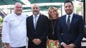 El chef Grant Hunter, junto a Jeffrey Pagnotta, Susi Livianovic y Howard Cortés. El chef Grant Hunter, junto a Jeffrey Pagnotta, Susi Livianovic y Howard Cortés.