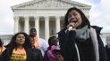 Una protesta frente a la Corte Suprema de Estados Unidos en Washington, el 8 de noviembre del 2019. Una protesta frente a la Corte Suprema de Estados Unidos en Washington, el 8 de noviembre del 2019.