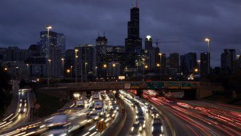 La Carretera John F. Kennedy Expressway en Chicago, el 21 de noviembre del 2018. 