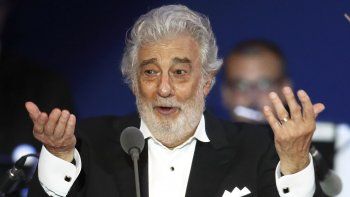Plácido Domingo durante un concierto en Szeged, Hungría.