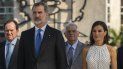 El rey Felipe VI y la reina Letizia de España asisten a una ceremonia en homenaje al héroe de la Independencia de Cuba, José Martí, en la Plaza de la Revolución en La Habana, Cuba, el martes 12 de noviembre de 2019. Los reyes españoles están en La Habana en una visita oficial. El rey Felipe VI y la reina Letizia de España asisten a una ceremonia en homenaje al héroe de la Independencia de Cuba, José Martí, en la Plaza de la Revolución en La Habana, Cuba, el martes 12 de noviembre de 2019. Los reyes españoles están en La Habana en una visita oficial.